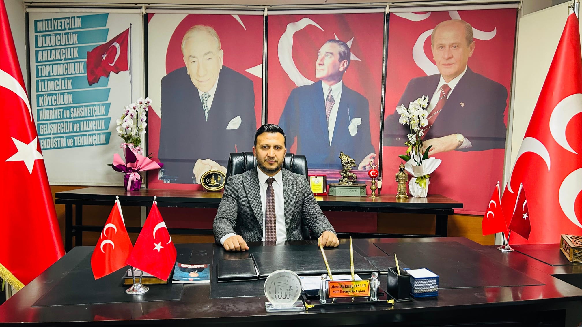MHP ÜMRANİYE' YE ÜLKÜ OCAKLI YENİ BAŞKAN